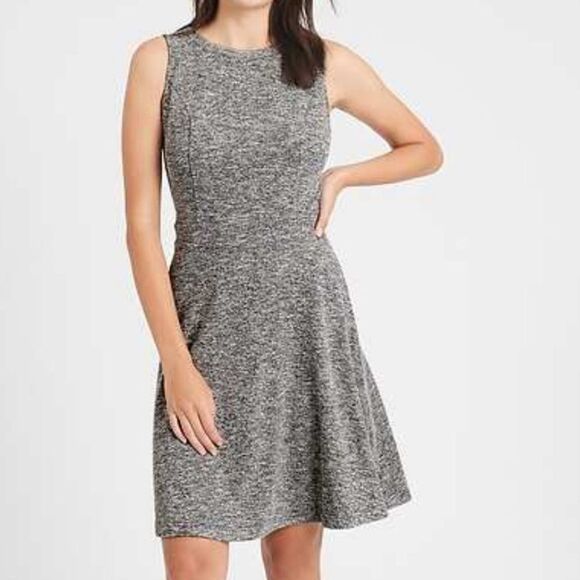 Banana Republic Knit Fit and Flare Dress - Picture 1 of 8